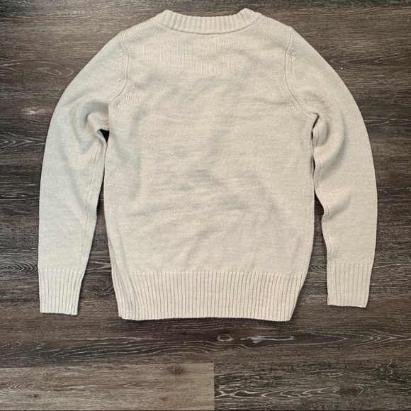 Light Tan Soho Lace Up Sweater Sz small - Picture 3 of 3